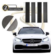 2x Kennzeichenhalter Klett Rahmenlos Nummernschildhalter Kennzeichenhalterung
