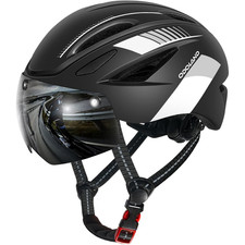 Fahrradhelm mit Magnetvisier