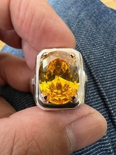 Lab Created Citrin Massiv 925