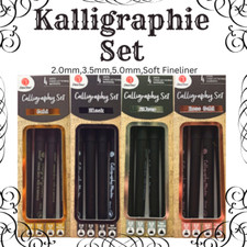 Kalligrafie Stifte Set Calligraphy Marker  2-5mm Handlettering Soft Fineliner