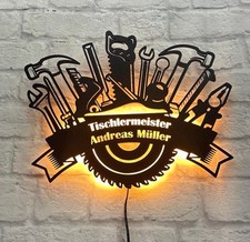 Geschenk für Tischler Schreiner Meister Wanddeko Holzwerkstatt Möbelbau