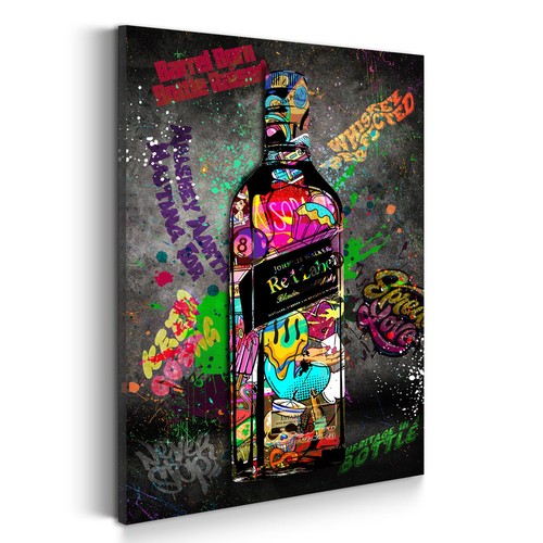 Graffiti flasche whisky - graffiti,