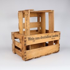 Weinkisten, Weinkistenregal | mit Schriftzug" Wein aus deutsche Landen " 