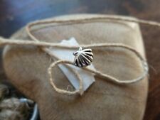 PIERCING Helix Tragus - Stecker - Edelstahl - MUSCHEL - silber