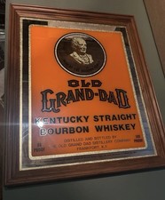 Old Grand Dad Rarität Spiegel Whisky Bourbon Whiskey Vintage 56x46 cm Bar