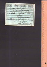 (b93687)   Jagdkarte (Jagdschein) 1912 ausgestellt für Grünwald gräflicher