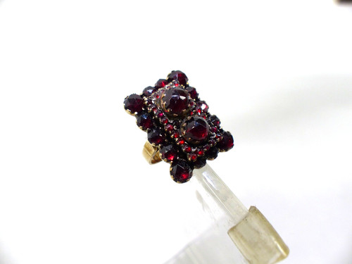Antiker granat ring aus kt - antiker,