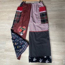 Karnevalshose Herren Clownhose Schwarz Rot Weiß