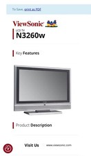 ViewSonic N3260w LCDTV