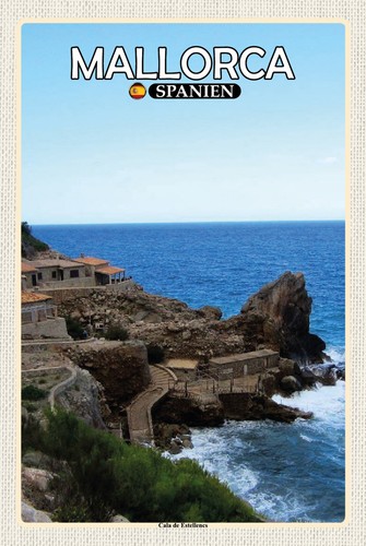 Blechschild 18x12 mallorca - 18x12,