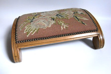 Antikes Fuß Bänkchen ~ Gebets ~ Knie - bank ~ Meditation Kneeler Gobelin Hocker