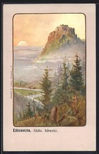 Künstler-AK Lilienstein