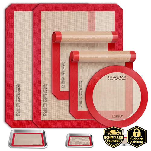 Silikon backmatten set - silikon, 5