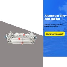 5M Feuerleiter mit 2 Haken Feuerfeste Rettungsleiter Notleiter Strickleiter DHL