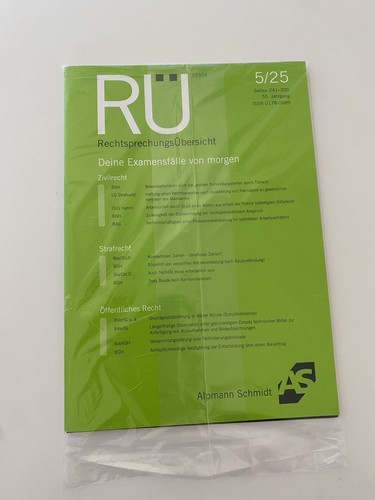Rechtsprechungsübersicht 2 - rechtsprechungsübersicht, 1/2