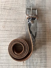 Grauer Echtleder Gürtel in