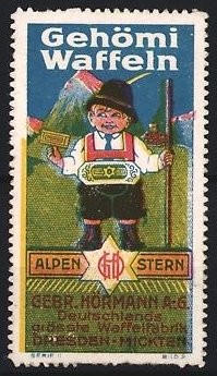 Reklamemarke dresden mickten - reklamemarke, dresden-mickten