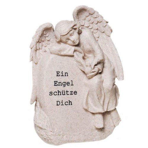 Engel auf stein mit - taube, "ein