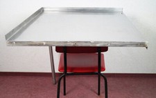 Gastro Edelstahl Ecktisch Ablage Arbeitsfläche Arbeitstisch Edelstahltisch  ...