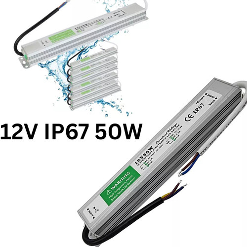 Led trafo 12v ip67 50w - ip67,