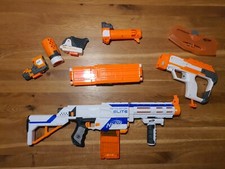 Nerf Elite Strike Retaliator weiß Zubehör Riesen-Paket 36 Pfeile