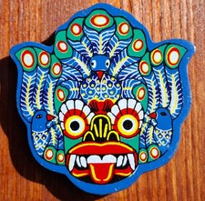 Kühlschrankmagnet holz maske - kühlschrankmagnet,