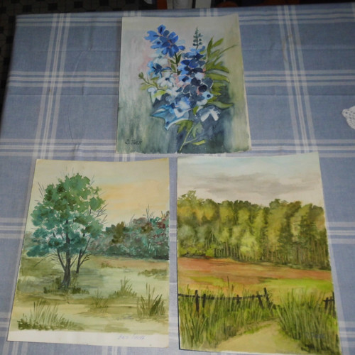 Originale tusche aquarell - 3,