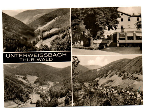 Ansichtskarte unterweissbach - ansichtskarte,