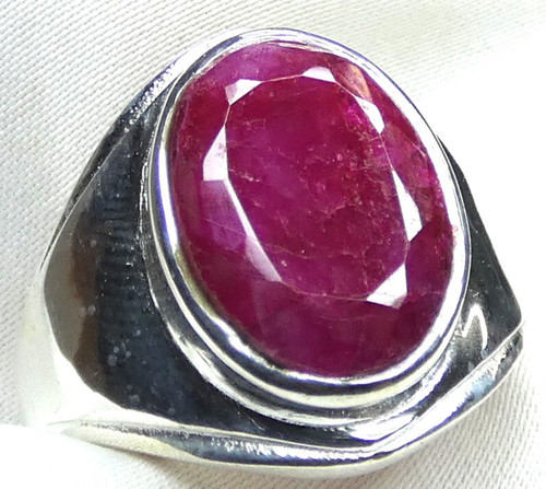 Rubin siegelring 925 - ❤️,