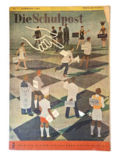 Die Schulpost Nr. 1 Zeitschrift für Junge Pioniere 1948 FDJ Schule DDR Ostalgie
