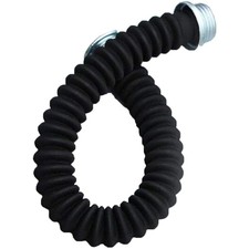 Gummi Gasmaske Schlauch Verbindung für Gasmasken Schutz 0,5 M Schwarz