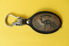 CAMEL Werbung | Schlüsselanhänger Leder Metall Logo Gravur | Raucher Geschenk