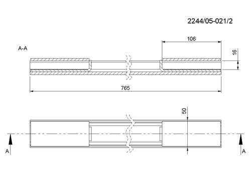 50x25x765 streifen für - c-50x25x765,