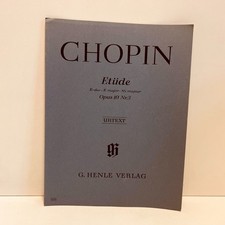 Noten für Piano - Chopin - Etüde - Opus 10 Nr. 3 Urtext - GUT   #91