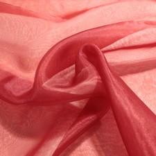 3m rot Organza zarter Stoff