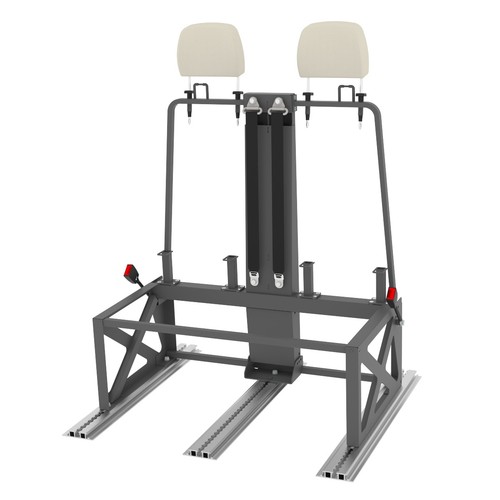 2er sitzgestell gurtbock mit - sitzgestell,