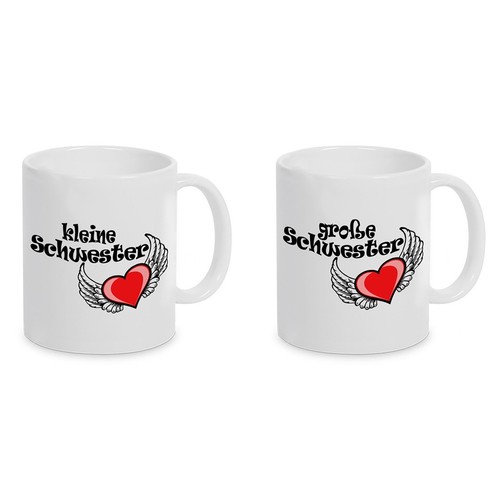 2er set tassen kaffeebecher - 2er,