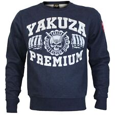 Yakuza Premium Herren Pullover 3820 dunkelblau in Größe S bis 5XL Sweater