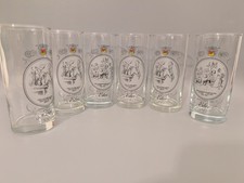 6x Gläser Privat Brauerei Eder Biergläser 0,25  Set mit Motiv Trinkglas 