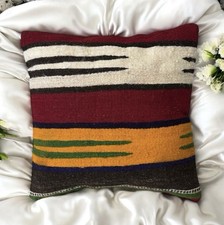 40x40 Kelim Kissen Orientalische Kissenbezug Handgewebt Traditionell Kissen