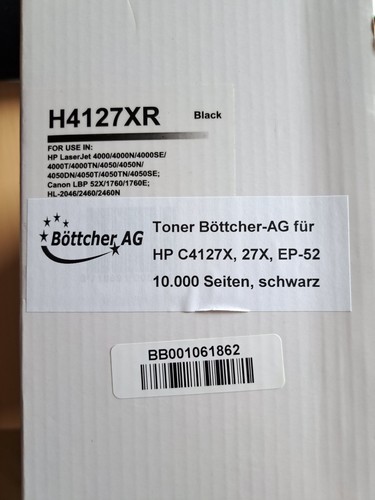 Toner schwarz h4127xr - toner, |