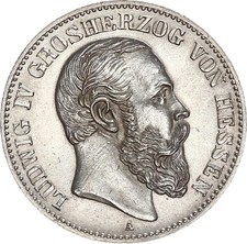Hessen Ludwig IV. 2 Mark 1891