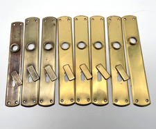 8x Antikes Türschild Messing
