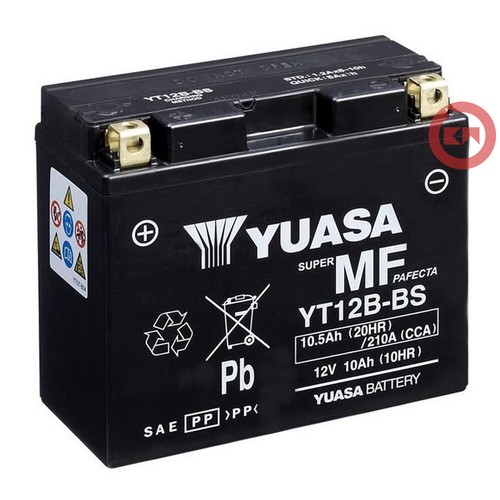 Yuasa akku yt12b 12v 10ah - yt12b-bs,