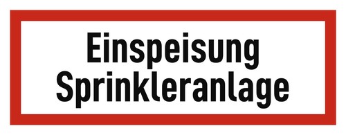 Einspeisung sprinkleranlage - einspeisung,