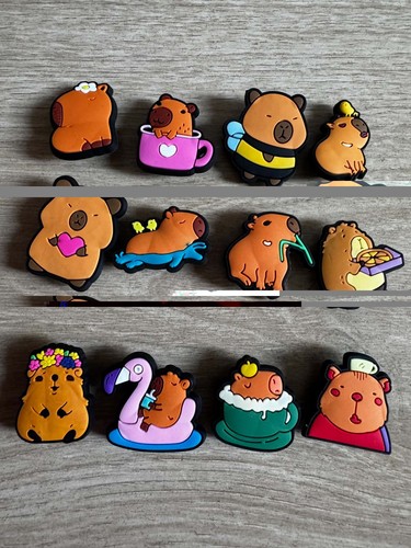 Capybara kroko charms set - kroko, 12