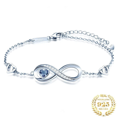 Damen armband herz - herz, 925