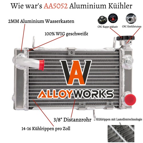 Aluminium kühler für 2002 - für, 99-2002