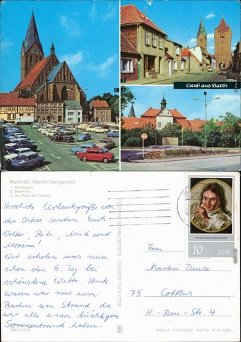 Ansichtskarte barth - ansichtskarte,