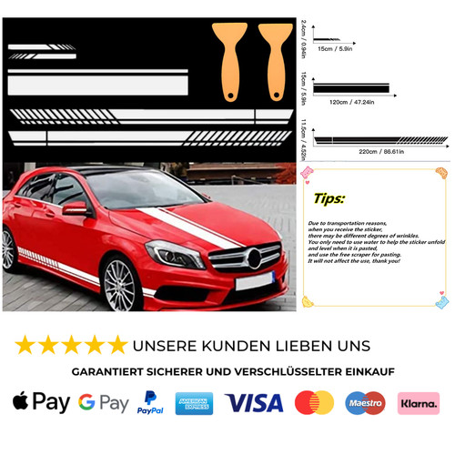 Auto seitenstreifen - 5,